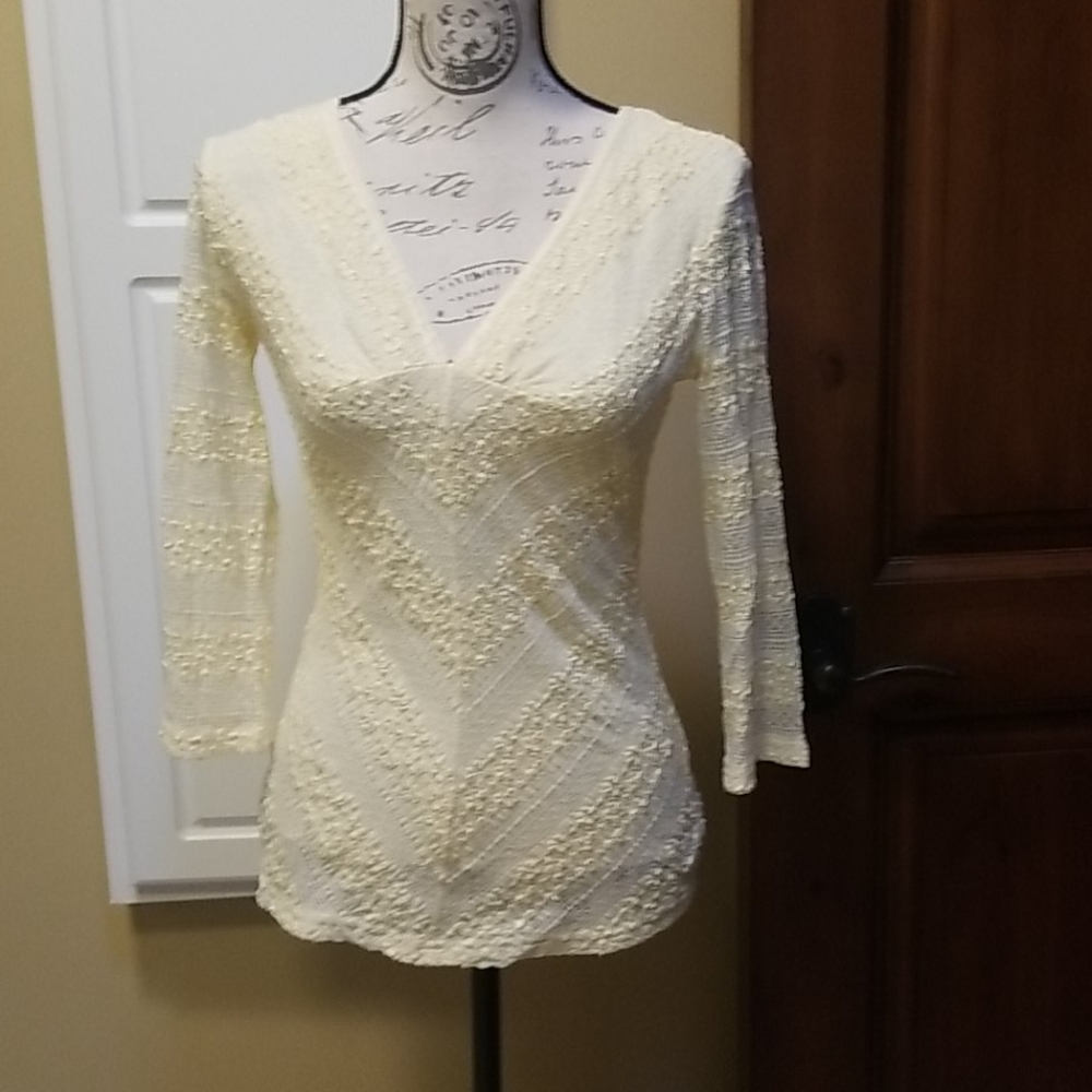Lined Yellow fitted top